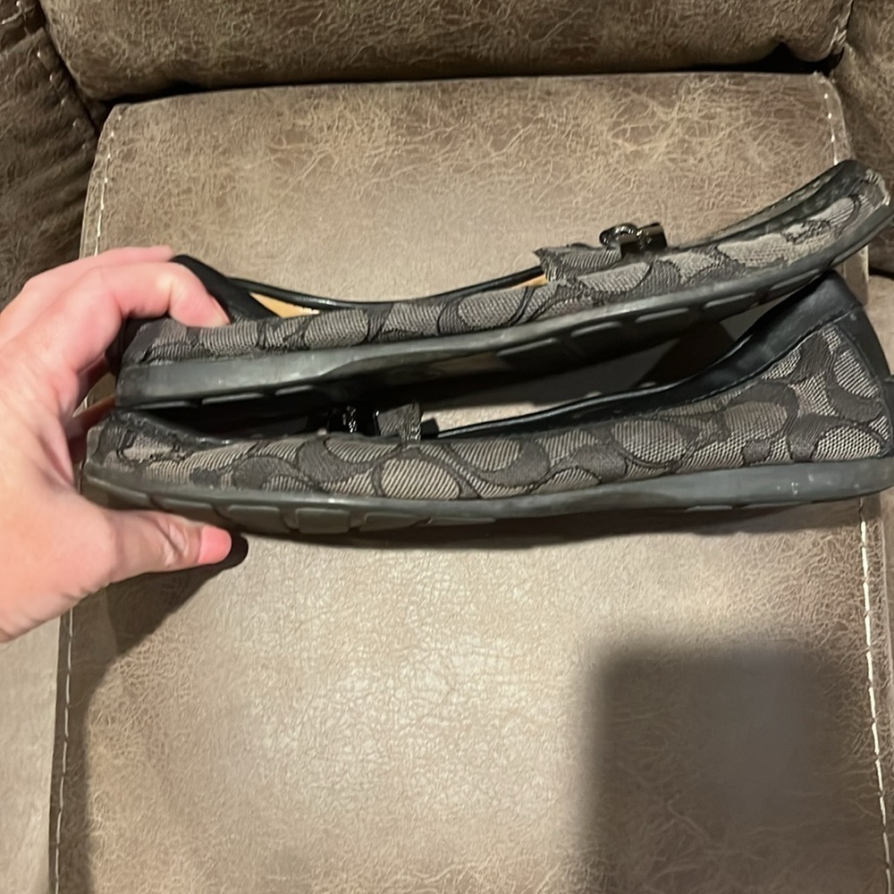 Coach signature black loafers, size 8 - Picture 7 of 9